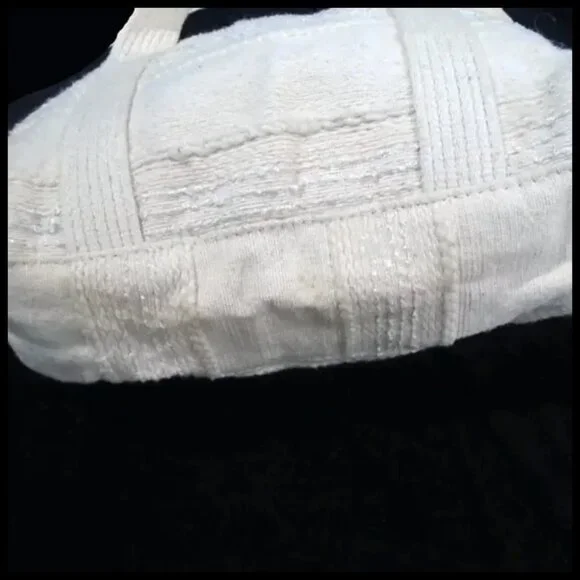 Cotton Cloth Purse Boho Cottagecore 70s Vintage Hippie Bag - Picture 5 of 12